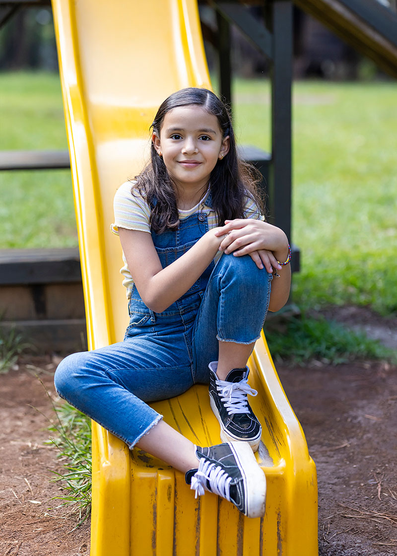 Young girl on playground